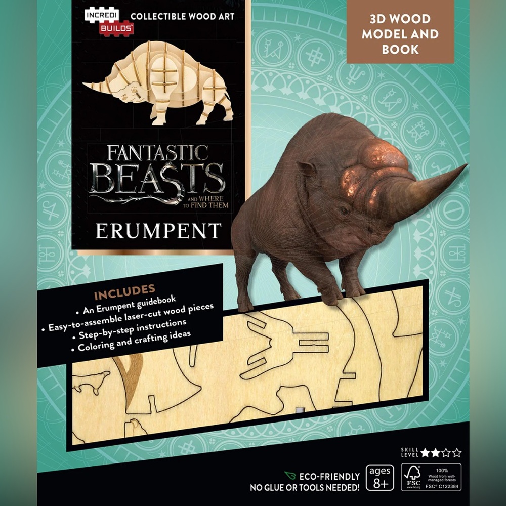 Fantastic Beasts Erumpent 3D Wood Model Kit